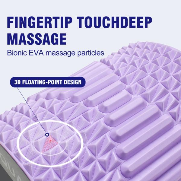 Woowave Purple Lower Back Stretcher for Massage TPE Pillow Say Goodbye to Back Pain
