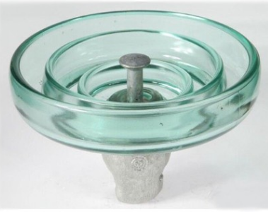 Aisladores eléctricos de poste de la fibra de vidrio del disco, aisladores de cristal del alambre con el casquillo/Pin