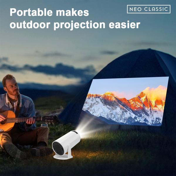 HY 300 Pro Portable Home Cinema Theater Android 11 Projector 150 ANSI H713 Chipset 720P Mini Projector 4K Max 3D Compatible