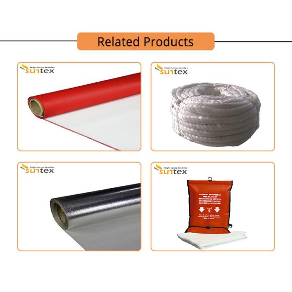 High Silica Fabrics Fire Proof Silicone Rubber Coated Fiberglass Fabric Cloth