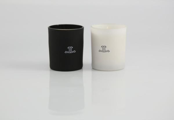 Color Painting Glass Jar Decorative Scented Candles With Screen Printing Logo