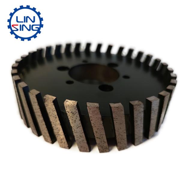 Roda de encaixe CNC Turbo de segmentação de diamantes flexível e durável Roda de 86 mm