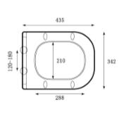 Duroplast Hot Sale Custom Cheap Price WC Bathroom Sanitary Ware Modern Soft Closing UF Square Shape Toilet Seat Cover