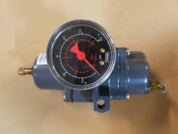Fisher of 67cfr20650 REGULATOR SPRING RANGE 1/4IN NPT 0-35PSI MAX 250PSI W/GAUGE.