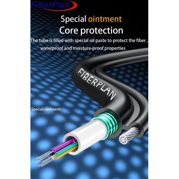Одномодный многорежимный фиг-8 бронированный 6 ядрами бронированный волоконно-оптический кабель стальной проволоки поддерживаемый GYXTC8S