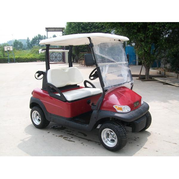 Автомобиль автомобиля 48V гольфа троянской батареи красного цвета мини электрический дефектный