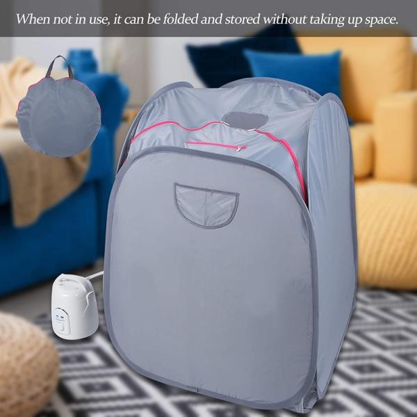 US EU Modern Popular Portable Folding Steam Sauna Room Lightweight Steam Sauna Personal Spa For Home Weight Loss Detox Relaxation