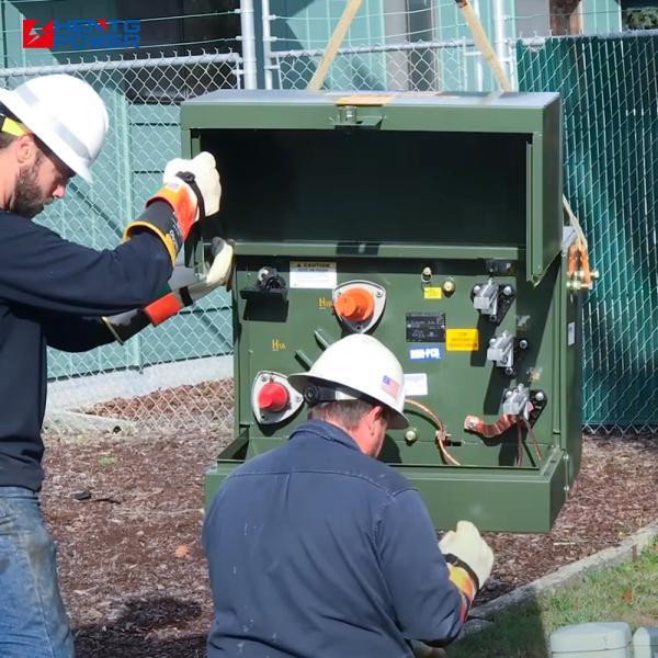 Copper Oil Immersed Electric Transformer HV Single Phase Isolation Transformer 333 Kva