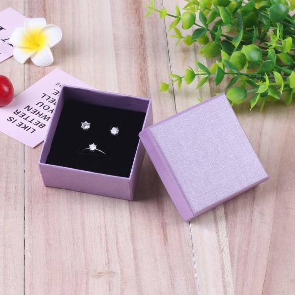 Ring Earrings Gift Boxes Jewellery Display Box With Hot Stamping Cute Design