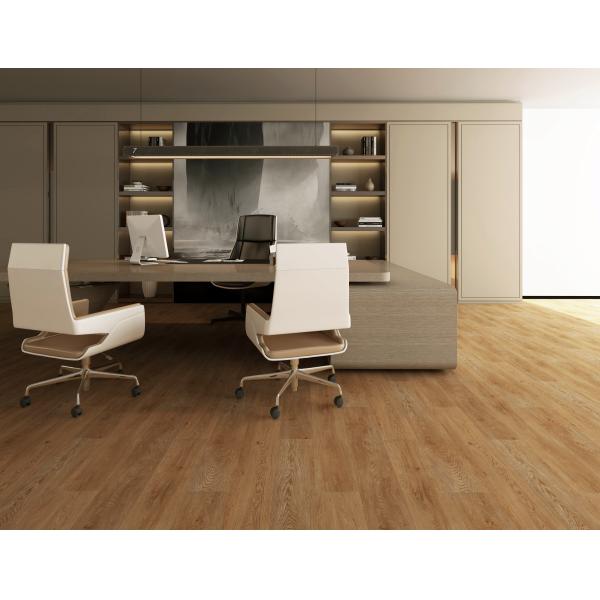 183x1220mm SPC Waterproof Vinyl Flooring Anti Slip Brown Oak Stone GKBM FT-W29127-11