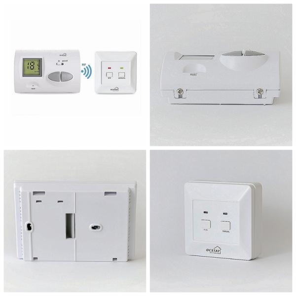 Riseem Белый цифровой кондиционер Контроль температуры Отопление Беспроводной термостат комнаты