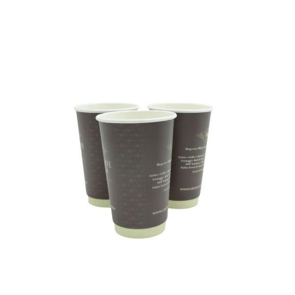 Kraft Custom Paper Coffee Cups Recyclable For Party Picnic Travel