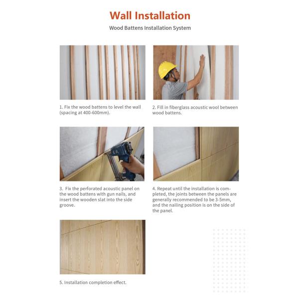 12 мм 15 мм 18 мм микро перфорированные перфорированные деревянные акустические стеновые панели современный стиль