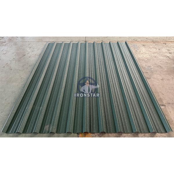 6 rib trapezoidal and 6 rib bamboo tile double layer roll forming machine in Romania 2 layer roll forming machine