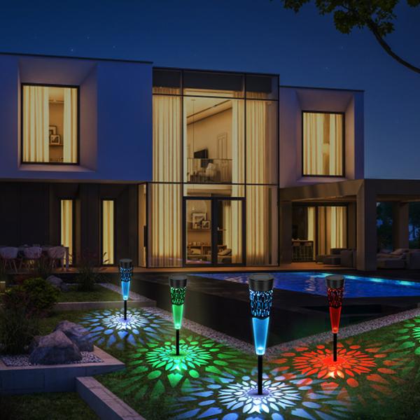 L'ABS le paysage actionné que solaire allume le jardin IP65 solaire extérieur a rectifié des lumières
