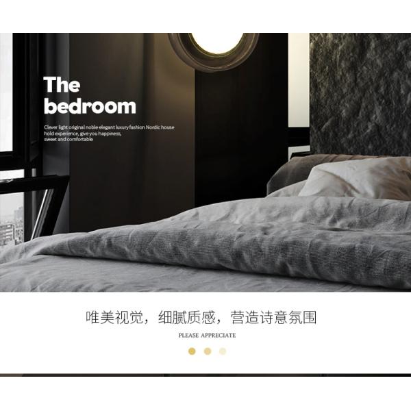 Nordic Modern Pendant Lights Glass Leather Belt Yo-yo Hanging Lamp(WH-GP-168)