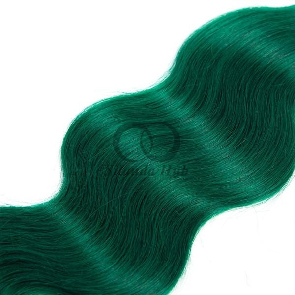 #T1B/Green Body Wave Remy Human Hair Bundles Sew In Weave Bundles Brazilian Bundle Deals