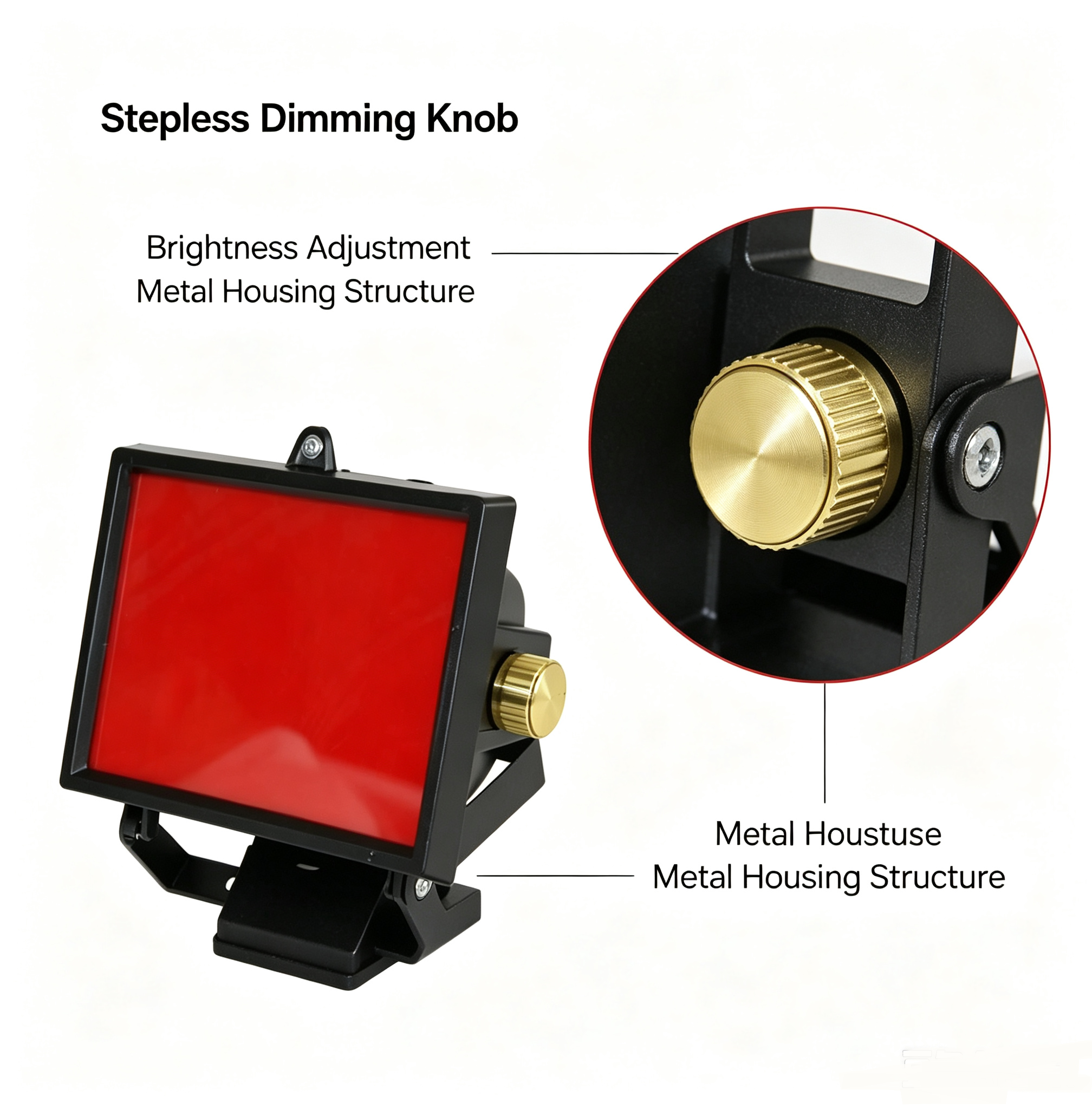 DG-20A Darkroom Red Safety Lamp Wall Mounted & Desktop LED Red Light For Radiography Testing