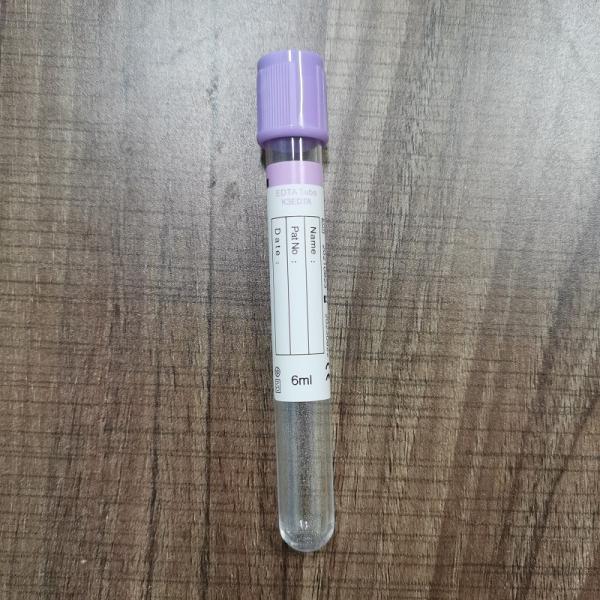 1ml - 10ml Lavender Top Blood Draw Tubes CE Approval For Blood Cell Analysis