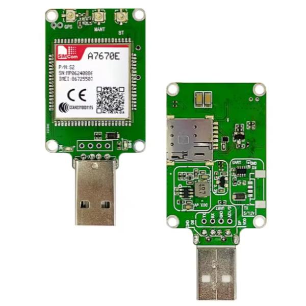 SIMCom A7670E Cat.1 Cellular 4G USB Dongle Adapter Board SIM A7670E Module Support GSM LTE GPS A7670E-FASE