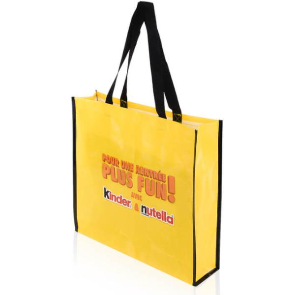 120gsm BOPP Laminated PP Woven Bags 650d 300mm Polypropylene Eco Bag