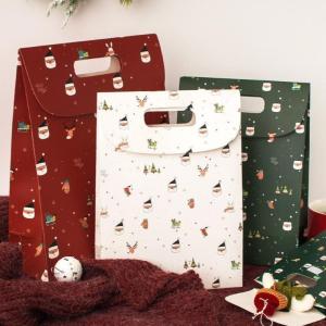 Festive Paper Gift Bags With Handles For Christmas Candy And Small Gifts Custom