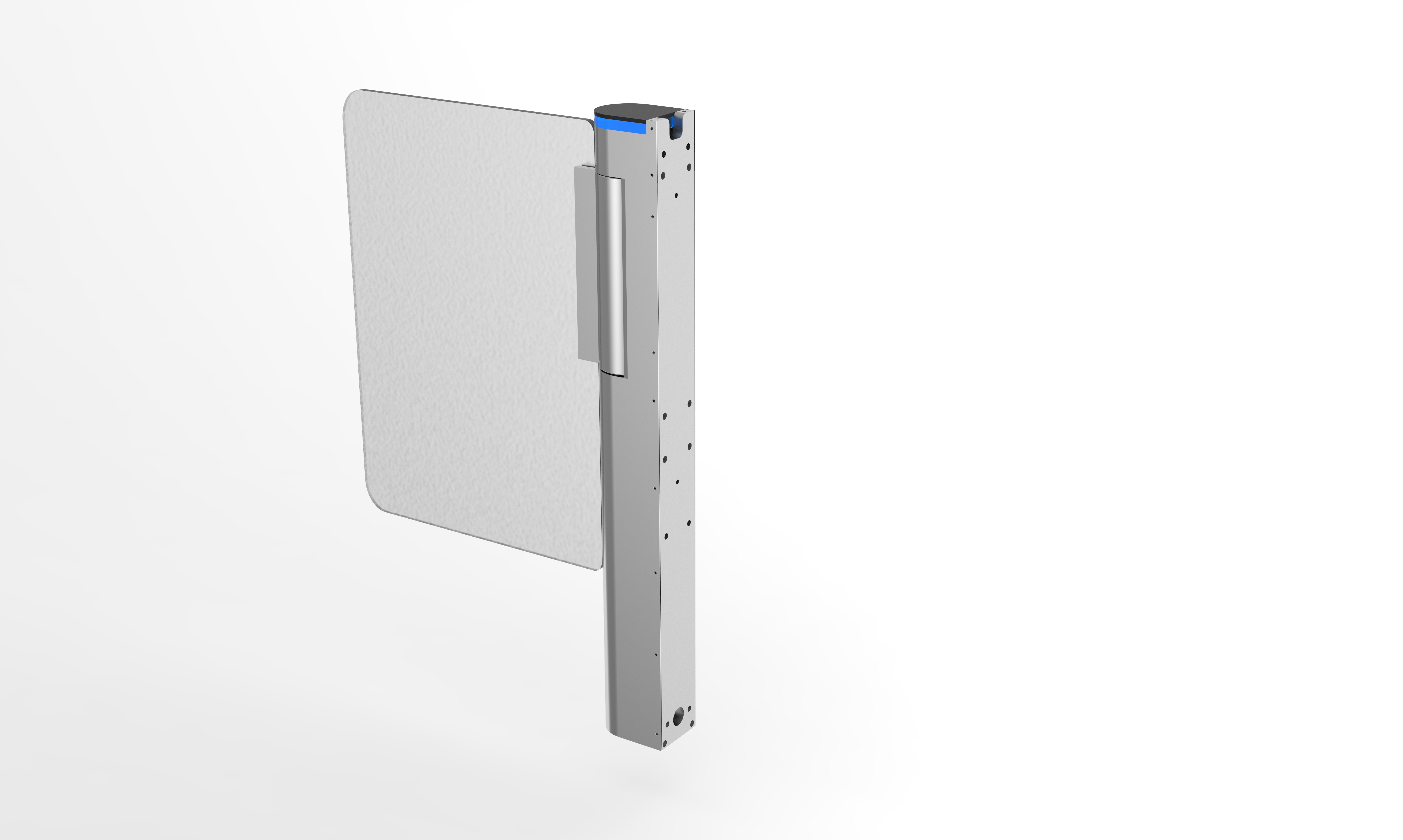 High Speed Rail AB Turnstile Speed Gate Mechanism with Clutch Locking Function Infrared Radar Sensor and Tri-color Indicator Light