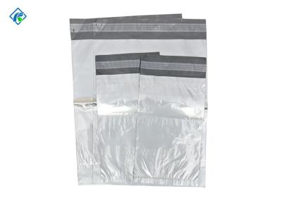 2.5 MIL Plain Grey Poly Mailers with Pocket for invoice