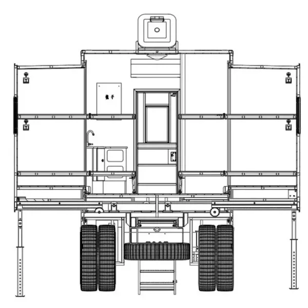 Customized Heavy Duty Outdoor Mobile Camping Shelter Truck Lodging Vehicle Domitory Logistics Emergency Support