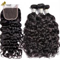 OEM Brésilien Non traité Boucles de cheveux vierges de couleur noire