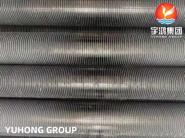 Welded Wound L Embedded Fin Tube For Heat Exchangers AL1060 ASTM A249 TP304
