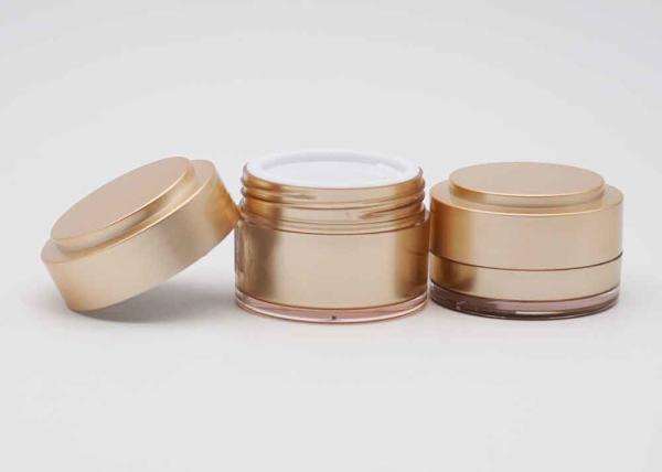 Cosmético dos frascos do creme de Brown que empacota o cilindro plástico 30g 50g 100g