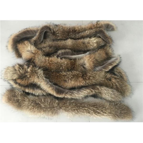Cuello real a prueba de viento del abrigo de pieles, cuello auténtico de la piel del niño con la guarnición del satén