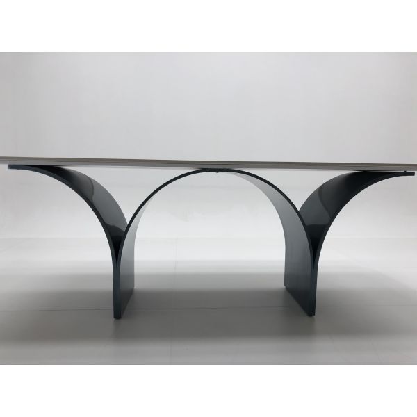 Modern Classic Rectangular 6 Chairs Home Furniture Dinning Room Sets Stainless Steel Sintered Stone Marble Dining Tables