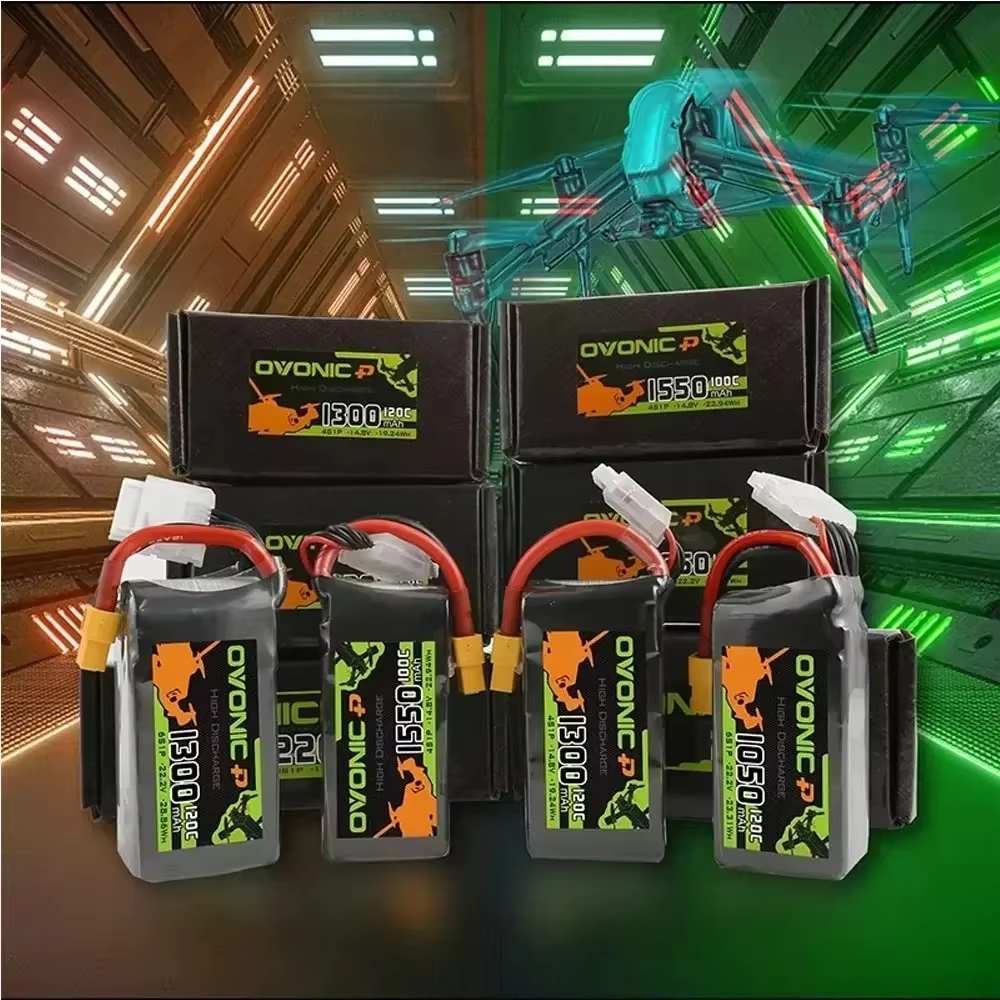 Ovonic 3s/4s/6s Lipo Battery - 450mah to 1550 80c/100c/120c Hv with Xt30 Plug for Fpv Racing Drones Helicopters