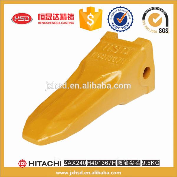 Deep green color construction machinery parts bucket teeth H401478H applied on ZAX470 excavator spare parts with gape mouth