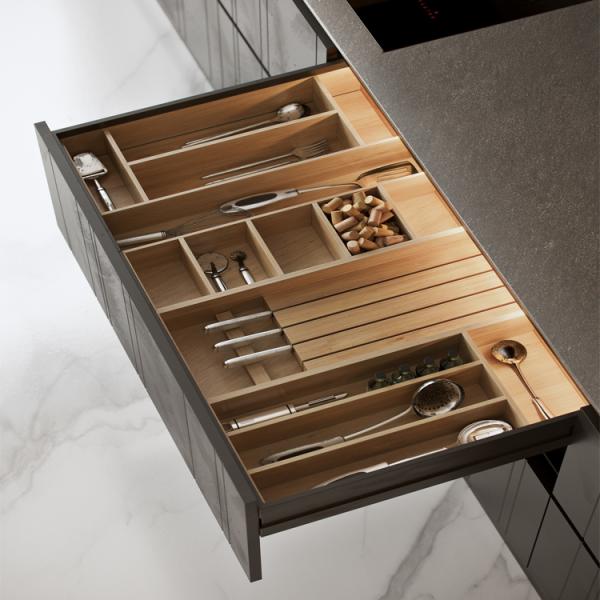 Armarios de cocina contemporáneos únicos del PVC de Matte Black Kitchen Cabinets del diseño