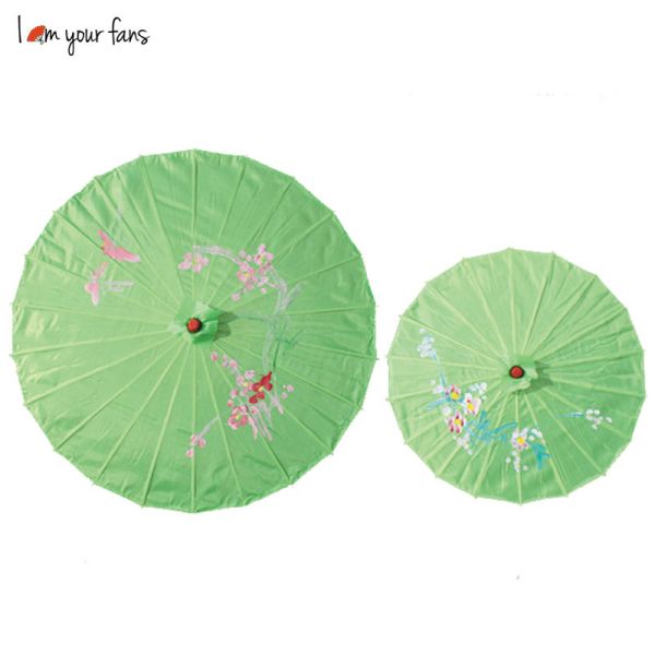 [I AM YOUR FANS ]Factory Price Japanese Style Umbrella Kids Size&adult Size   Flower Fabric Parasol Flower Fabric pink Umbrella