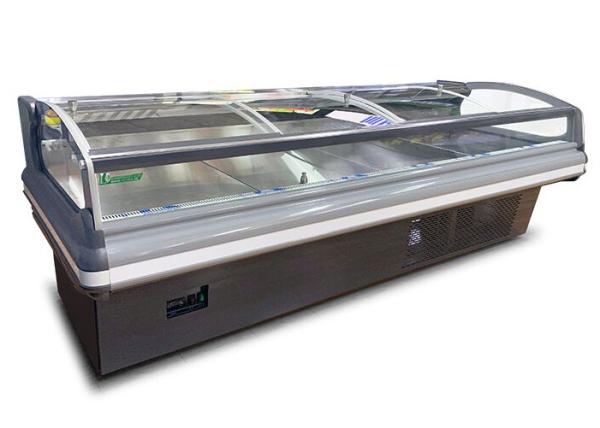 Top Sliding Door Meat Display Chiller Seafood Deli Showcase Butcher Equipment