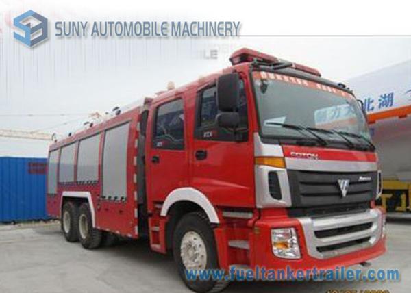 12000L Water Fire Fighting Vehicle 270hp Double Row Cabin FOTON 6X4 Chassis