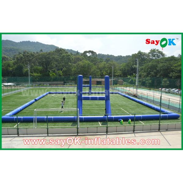 Gigante inflable de los juegos del fútbol fuera del fútbol de la lona del PVC/del estándar inflables del CE de la corte de campo de fútbol