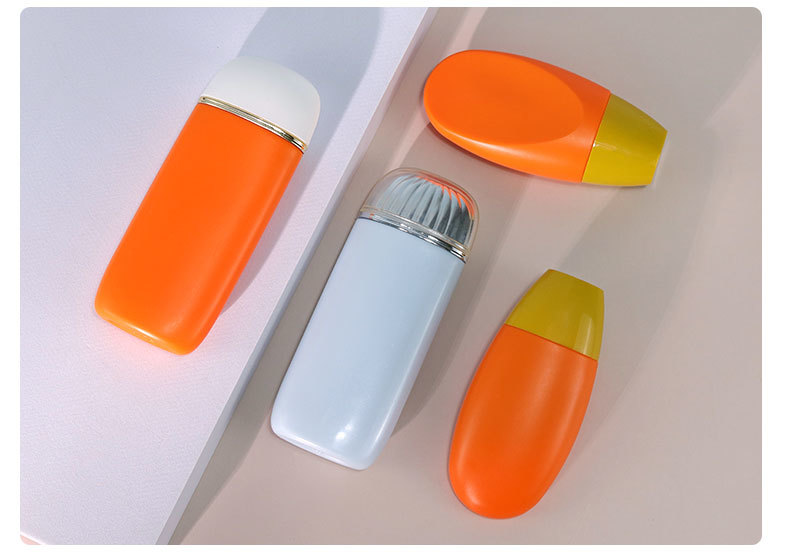 JUNJIE 50ml 70ml Sunscreen Bottle Lotion Cream Cosmetic Packaging Bottle Sunscreen Packaging Squeeze Bottle with Nozzle