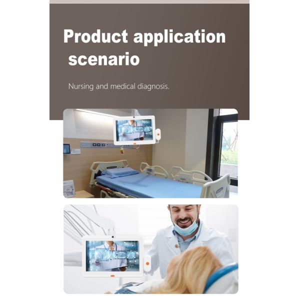 wall mount 13.3inch medical care android tablet pc Touch screen wifi 4G POE NFC call function for hospital clinic