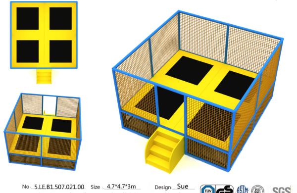 22M2 Small Indoor Trampoline Park Equipment/ China Supplier Trampoline/ Amusement Jumping Bed