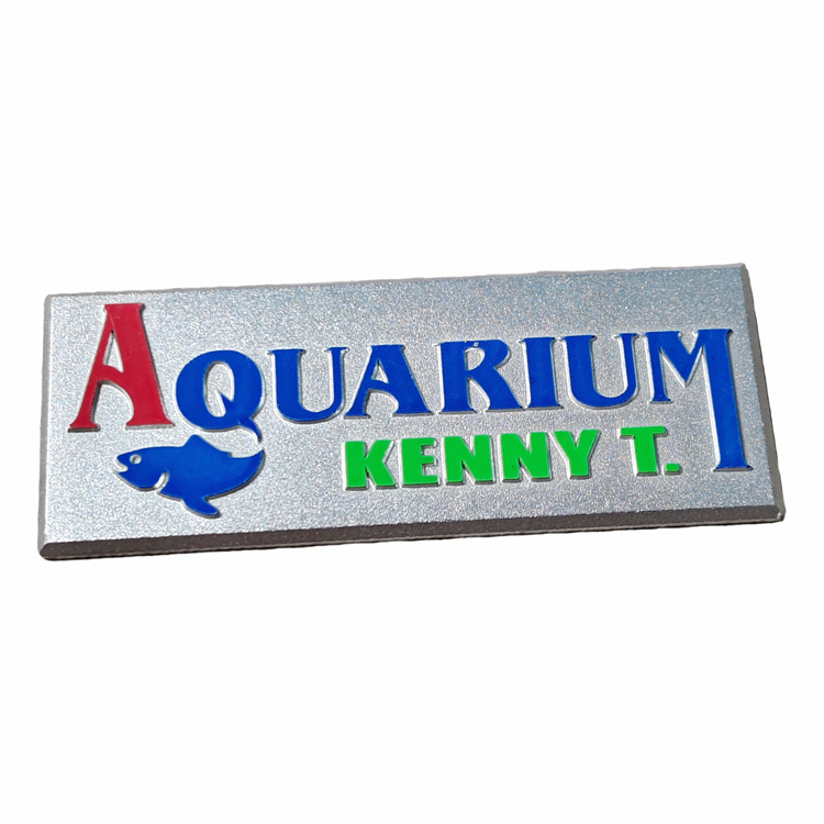 Custom High-Quality Multi-Color Die-Cast Aluminum Name Plates 