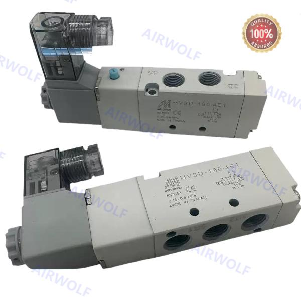 5/2 Way 3/2 way Mindman Aluminum DC24V AC220V Piston Spool Valves MVSC-180-4E1 MVSC-180-4E2   MVSC-180-4E2-DC24-L