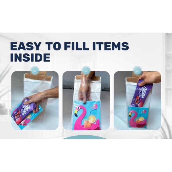 Door Hanger Bags 6 X 12 Inches - Clear Door Hanger Bags Protects Flyers, Brochures, Notices, Printed Materials