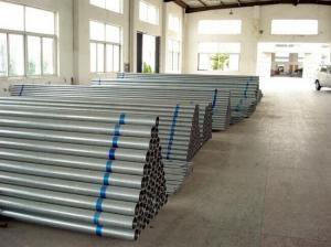 Non Fading Pre Galvanized Iron Tube , Sch 40 Galvanized Steel Pipe Long Service Life