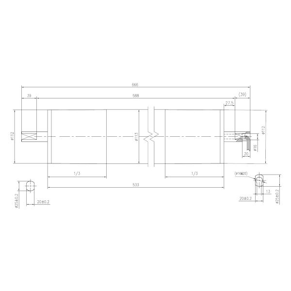 TMX113 113MM Conveyor Belt Motor 3PH 220V 3PH 380V 50/60HZ
