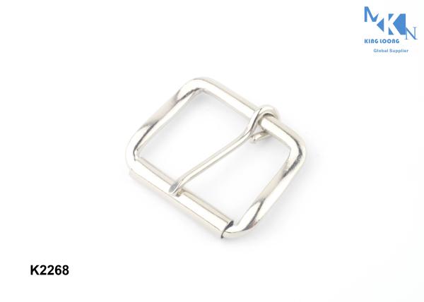 Leather Bags Metal Belt Buckle 32mm Nickle Color Plating For Handbags